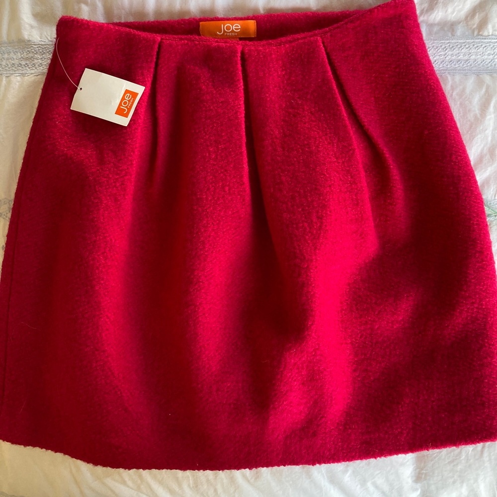 NWT JOE FRESH vintage c. 2009 Wool blend Mini Skirt